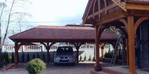 Odstavná plocha pro osobní automobil: vybudování parkovacího stání pro osobní automobil. 125 fotografických nápadů a možností designu pro stránky auta